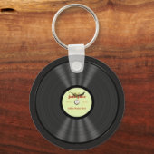 Persoonlijk Jazz Vinyl Record Sleutelhanger (Voorkant)