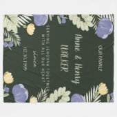 Persoonlijk jW-verjaardagsgeschenk Fleece Deken (Voorkant (Horizontaal))