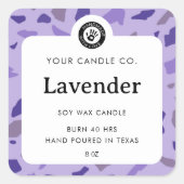 Persoonlijk Kaarslabel - Aanpasbare Sticker (Voorkant)