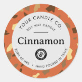 Persoonlijk Kaarslabel - Aanpasbare Sticker (Voorkant)