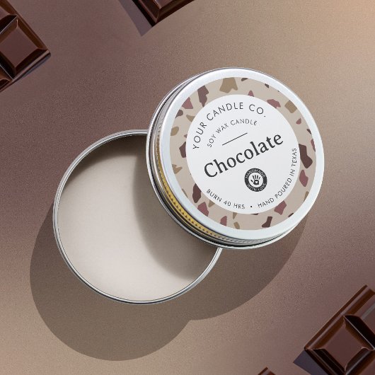 Persoonlijk Kaarslabel - Aanpasbare Sticker