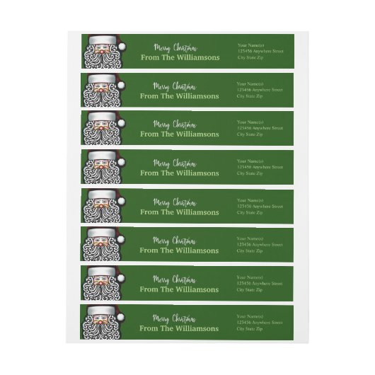 Persoonlijk kerstadres voor kerstmis (Vel)