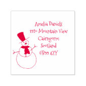 Persoonlijk kerstadres zelfinktende stempel (Design)