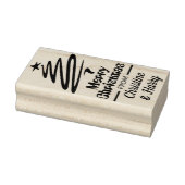 Persoonlijk kerstcadeau-Label Rubberstempel (Stempel)