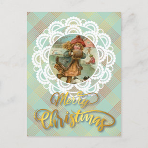 Persoonlijk kerstfeest briefkaart