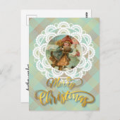 Persoonlijk kerstfeest briefkaart (Voorkant / Achterkant)