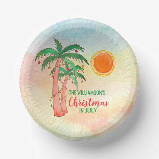 Persoonlijk kerstfeest in juli-hoofdartikel papieren kommen (Voorkant)