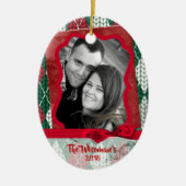 Persoonlijk kerstfeest Oegly Sweater PHOTO Ornamen Keramisch Ornament (Voorkant)