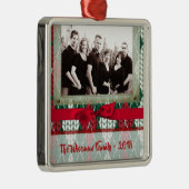 Persoonlijk kerstfeest Oegly Sweater PHOTO Ornamen Metalen Ornament (Rechts)