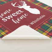Persoonlijk kerstfeest Tartan Clan Buchanan Pset Sherpa Deken (3/4)