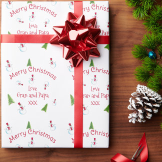 Persoonlijk kerstman-inpakpapier cadeaupapier