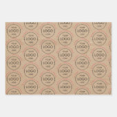 Persoonlijk Kerstmis Kraft Bedrijfslogo Inpakpapier Vel (Voorkant 2)