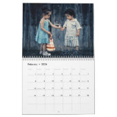 Persoonlijk, Kerstmis, Waterverf, aangepaste foto Kalender (Feb 2026)