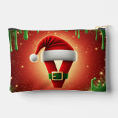 Persoonlijk Kerstmonogram V met kerstmuts Etui (Achterkant)