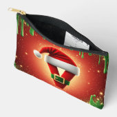 Persoonlijk Kerstmonogram V met kerstmuts Etui (Open)