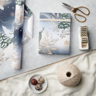 Persoonlijk kerstnaam inpakpapier | Elegant