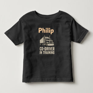 Persoonlijk kinder shirt voor vrachtwagenchauffeur