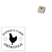 Persoonlijk Kip Ei Logo Rubberstempel (Gestempeld)