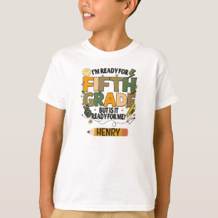 Persoonlijk 'Klaar voor Groep 7' Kinderen T-shirt
