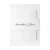 Persoonlijk klassiek trouwscript uitnodigingen wikkel (Voorkant Voorbeeld)