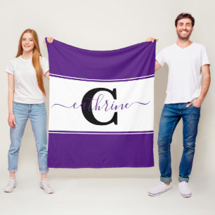 Persoonlijk kleurblok  fleece deken