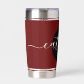 Persoonlijk kleurblok geïsoleerde drinkbeker (Voorkant)