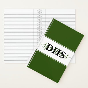Persoonlijk kleurbloknotitieboek van de school notitieboek