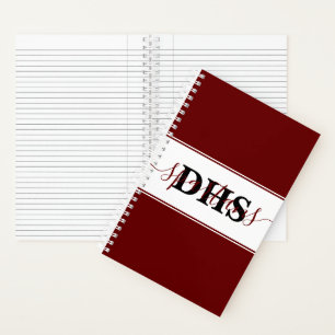 Persoonlijk kleurbloknotitieboek van de school notitieboek