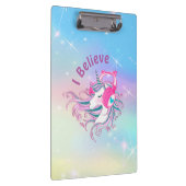 Persoonlijk kleurig Unicorn Cute Klembord (Rechts)