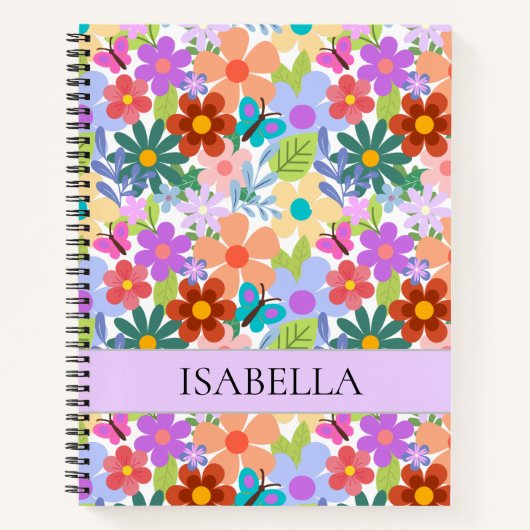 Persoonlijk kleurrijk flessenpatroon notitieboek (Voorkant)