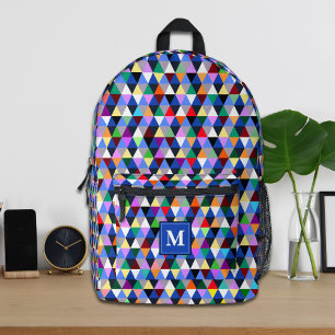 Persoonlijk Kleurrijk Geometrisch Patroon Rugzak