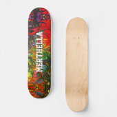 Persoonlijk kleurrijk rood Abstract Skateboard (Voorkant)