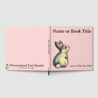Persoonlijk Konijn Baby Gastboek & Herinneringsboe Gastenboek
