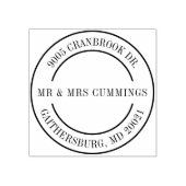 Persoonlijk koppel Elegant retouradres Rubberstempel (Afrduk)