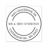 Persoonlijk koppel Elegant retouradres Zelfinktende Stempel (Design)