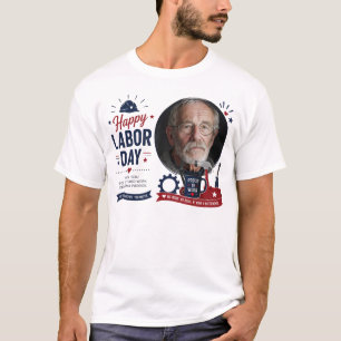 Persoonlijk Labor Day-foto T-shirt