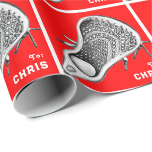 Persoonlijk Lacrosse-cadopapier Cadeaupapier