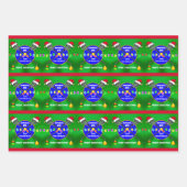 Persoonlijk, LACROSSE-opvulpapier, kerstmis Inpakpapier Vel (Voorkant)