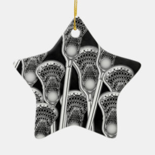 Persoonlijk Lacrosse-verzamelobject Keramisch Ornament