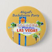 Persoonlijk Las Vegas Bachelorette Ronde Button 7,6 Cm (Voorkant)