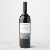 Persoonlijk Las Vegas Skyline Wine Label Wijn Etiket (Voorkant)
