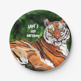 Persoonlijk - Lazy Tiger - Borden op jaarpapier Papieren Kommen