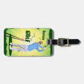 Persoonlijk leef ik tot Golf Golfer Bagagelabel (Voorkant horizontaal)