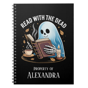 Persoonlijk leesdagboek Spooky Ghost Skelet Notitieboek