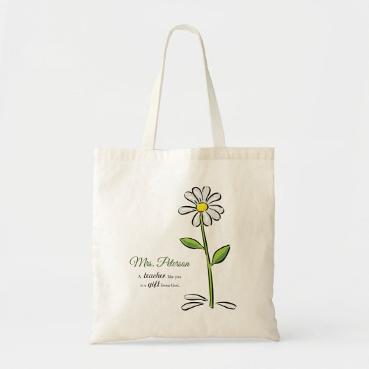 Persoonlijk, leraar Dank je, Religieuze Vloer Tote Bag (Voorkant)
