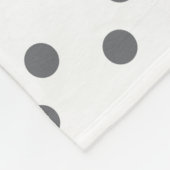 Persoonlijk leuk gestippelde uil kinderen wit fleece deken (Hoek)