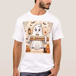 Persoonlijk leuk Halloween spookleraar T-shirt