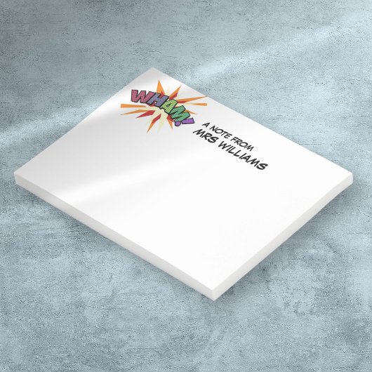 Persoonlijk leuk modern stripboek WHAM Post-it® Notes