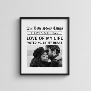 Persoonlijk Liefdesverhaal Foto   Liefde van Mijn  Poster