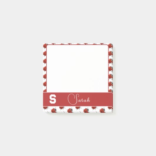 Persoonlijk Lieveheersbeestje Thema Post-it® Notes (Voorkant)